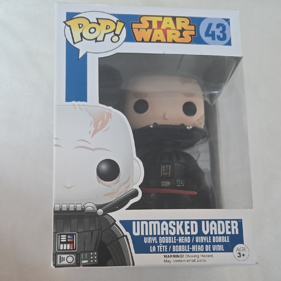 Funko Star Wars Unmasked Vader Bobble-Head - Picture 1 of 5